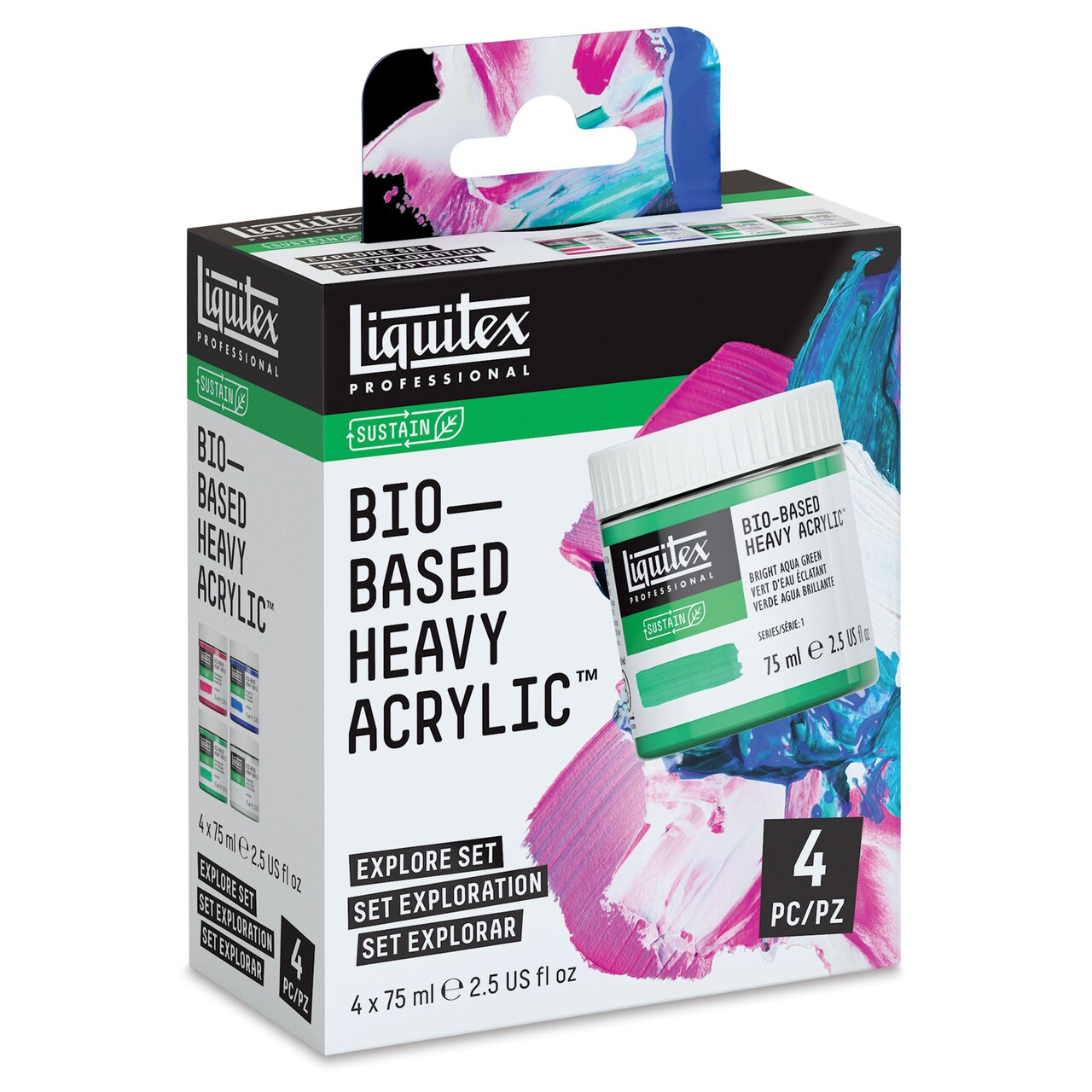 Liquitex Bio-Based Heavy Acrylic Paints - Set of 4, Explore, 75 ml